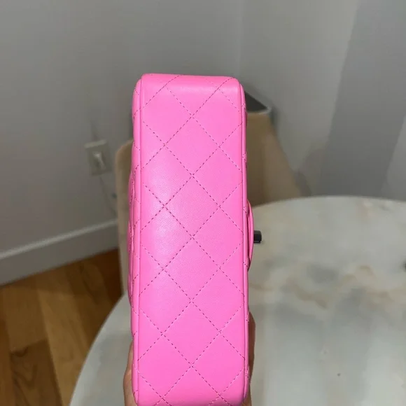 Chanel Pink Quilted Chain Bag - Picture 7 of 14